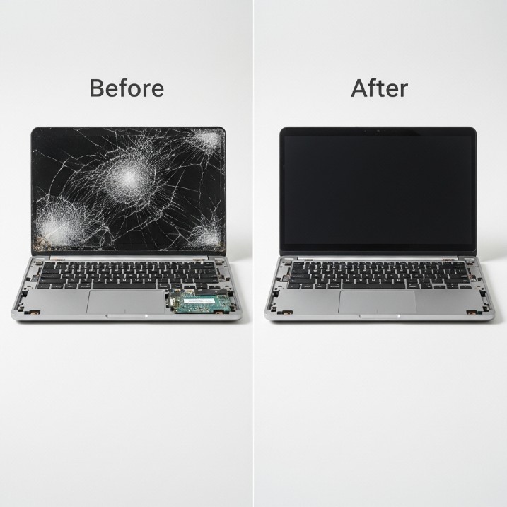 Laptop Repair Before After